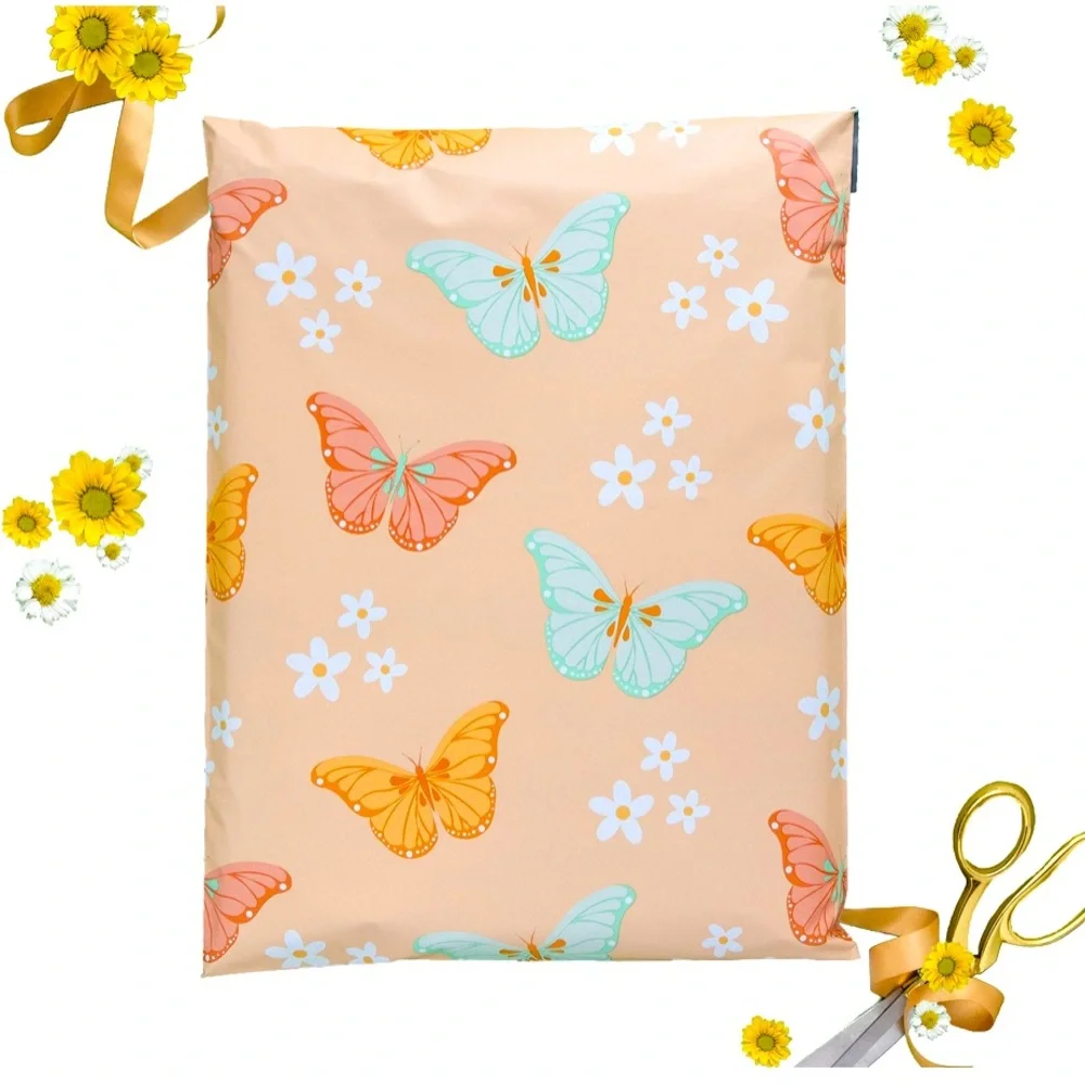 🦋10 Large size Summer Butterflies poly mailers 12 x 15